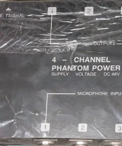 Τροφοδοτικό Phantom Power 4 Καναλιών 48V