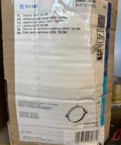 Σφιγκτήρας Στήριξης Αεραγωγού Niczuk UWG-150 BK (150mm)